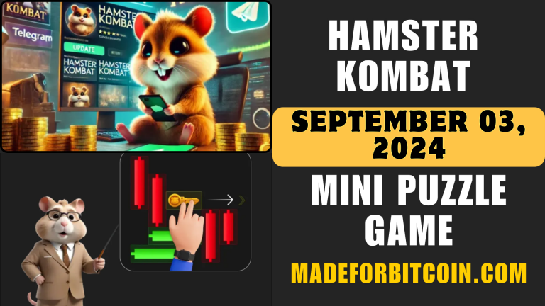 Hamster Kombat Mini-Game Puzzle Solution — September 3, 2024